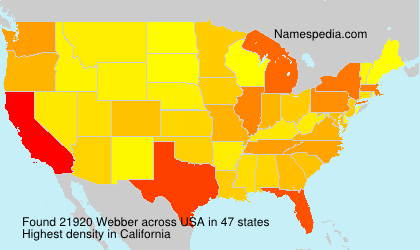 Surname Webber in USA Surname Webber in USA