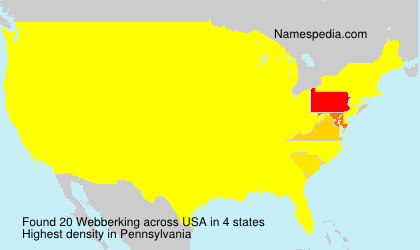 Surname Webberking in USA Surname Webberking in USA