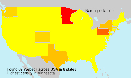 Surname Webeck in USA Surname Webeck in USA