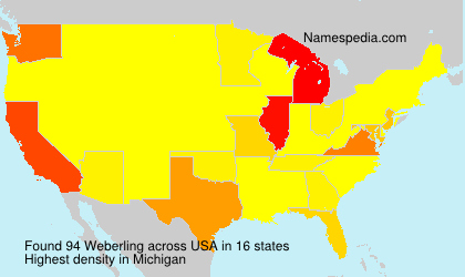 Surname Weberling in USA Surname Weberling in USA