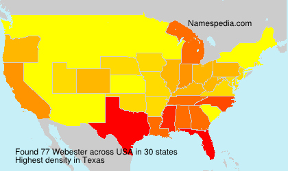 Surname Webester in USA Surname Webester in USA