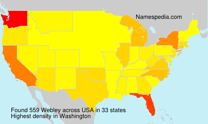 Surname Webley in USA Surname Webley in USA
