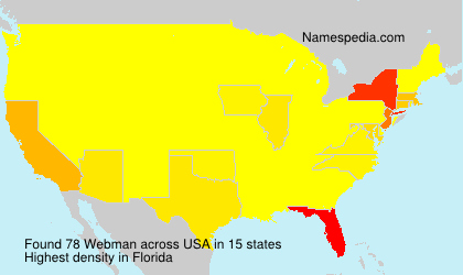 Surname Webman in USA Surname Webman in USA