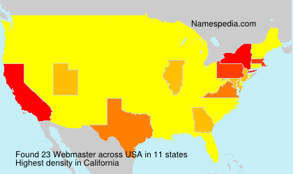 Surname Webmaster in USA Surname Webmaster in USA