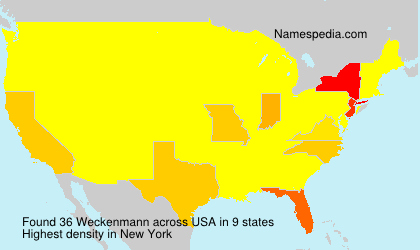 Surname Weckenmann in USA Surname Weckenmann in USA