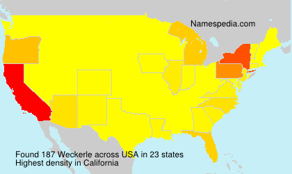 Surname Weckerle in USA Surname Weckerle in USA