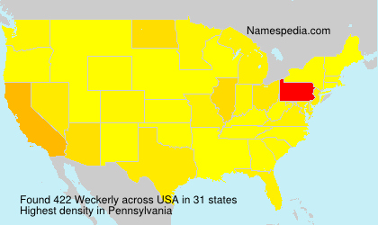 Surname Weckerly in USA Surname Weckerly in USA