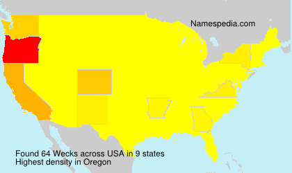 Surname Wecks in USA Surname Wecks in USA