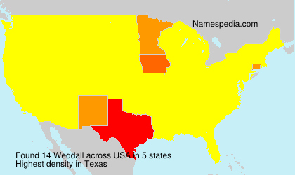 Surname Weddall in USA Surname Weddall in USA