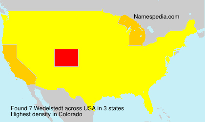 Surname Wedelstedt in USA Surname Wedelstedt in USA