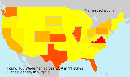 Surname Wedeman in USA Surname Wedeman in USA