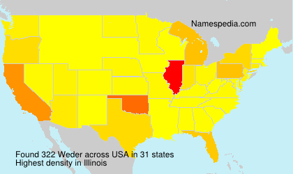 Surname Weder in USA Surname Weder in USA