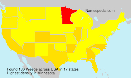 Surname Weege in USA Surname Weege in USA