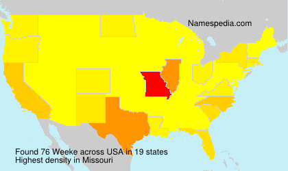 Surname Weeke in USA Surname Weeke in USA