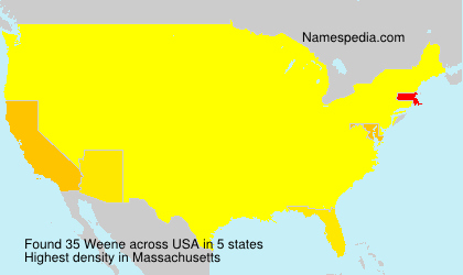 Surname Weene in USA Surname Weene in USA