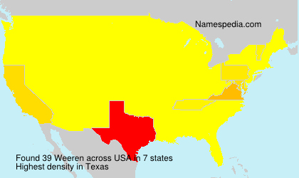 Surname Weeren in USA Surname Weeren in USA
