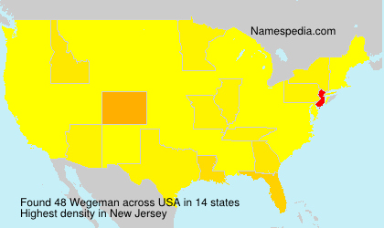 Surname Wegeman in USA Surname Wegeman in USA