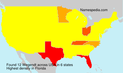 Surname Wegendt in USA Surname Wegendt in USA