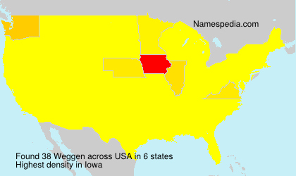 Surname Weggen in USA Surname Weggen in USA