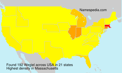 Surname Wegiel in USA Surname Wegiel in USA
