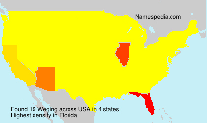 Surname Weging in USA Surname Weging in USA