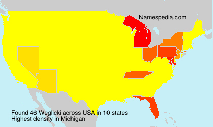 Surname Weglicki in USA Surname Weglicki in USA