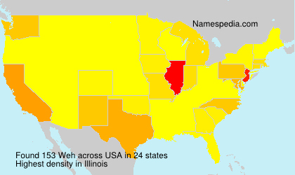 Surname Weh in USA Surname Weh in USA