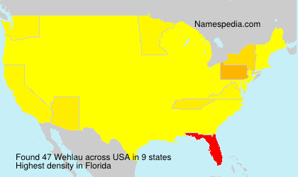 Surname Wehlau in USA