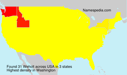 Surname Weholt in USA Surname Weholt in USA
