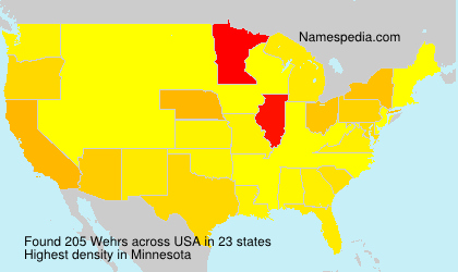 Surname Wehrs in USA Surname Wehrs in USA