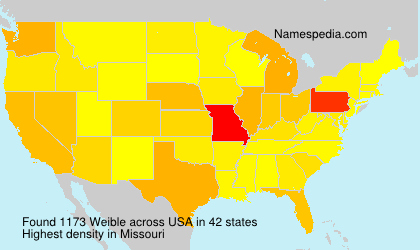 Surname Weible in USA Surname Weible in USA