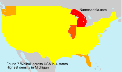 Surname Weibull in USA