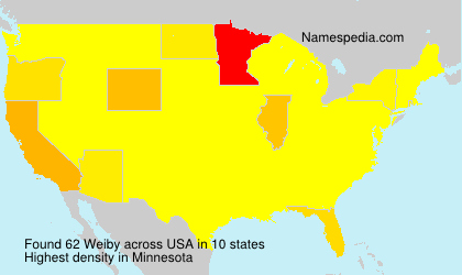 Surname Weiby in USA Surname Weiby in USA