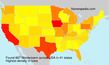 Surname Weidemann in USA Surname Weidemann in USA