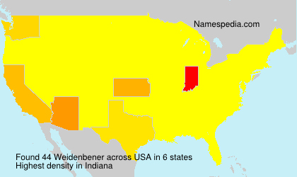 Surname Weidenbener in USA Surname Weidenbener in USA