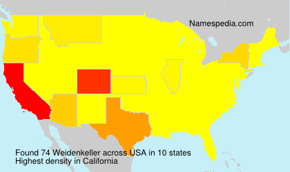 Surname Weidenkeller in USA Surname Weidenkeller in USA
