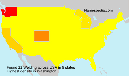 Surname Weiding in USA Surname Weiding in USA