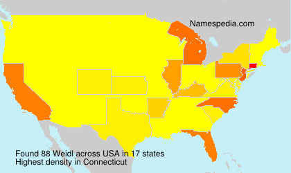 Surname Weidl in USA Surname Weidl in USA