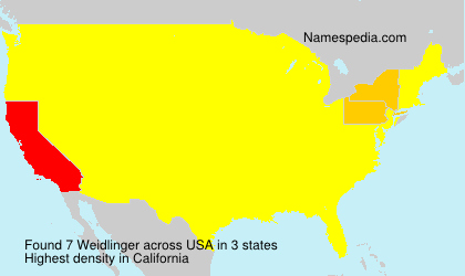 Surname Weidlinger in USA Surname Weidlinger in USA