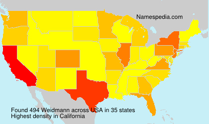 Surname Weidmann in USA Surname Weidmann in USA