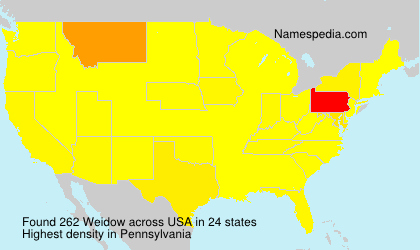 Surname Weidow in USA Surname Weidow in USA