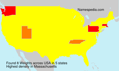 Surname Weights in USA Surname Weights in USA