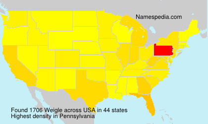 Surname Weigle in USA Surname Weigle in USA