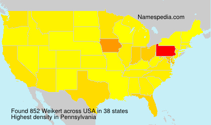 Surname Weikert in USA Surname Weikert in USA