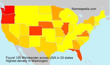 Surname Weinbender in USA Surname Weinbender in USA