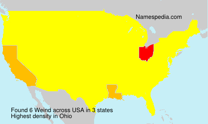 Surname Weind in USA Surname Weind in USA