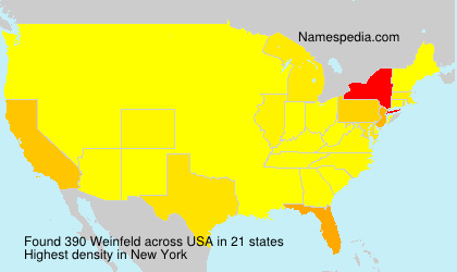 Surname Weinfeld in USA Surname Weinfeld in USA