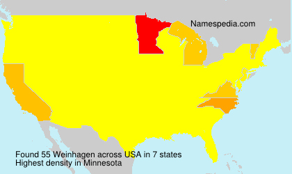 Surname Weinhagen in USA Surname Weinhagen in USA