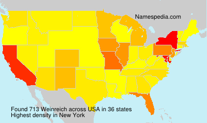 Surname Weinreich in USA Surname Weinreich in USA