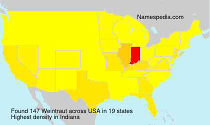Surname Weintraut in USA Surname Weintraut in USA